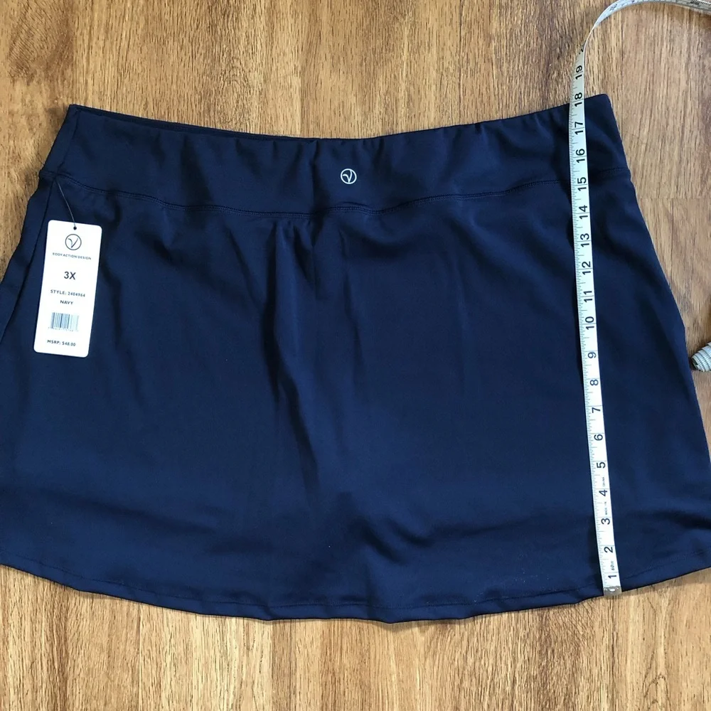 NWT VOGO Athletica Women’s Plus Size Skort Navy size 3X - Picture 10 of 11